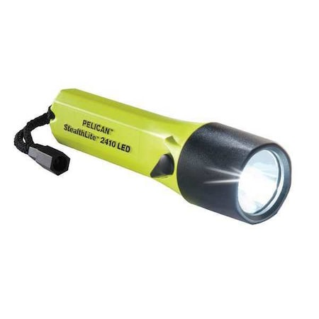 Pelican High Visibility Yellow LED Handheld Flashlight, Alkaline AA, 183lm 2410C