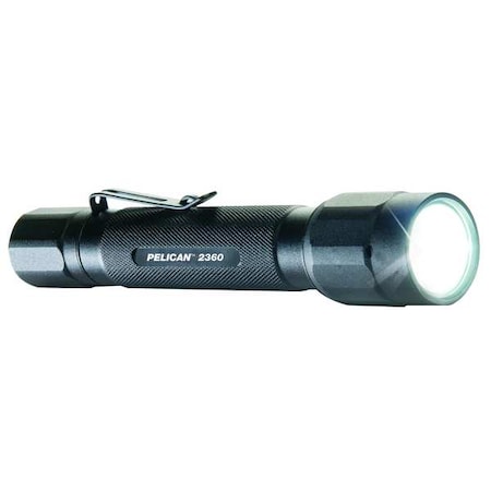 Pelican Black No Led Tactical Handheld Flashlight, 375 lm 2360B