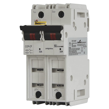 Eaton Bussmann Disconnect Switches, 31 to 60A Amp Range, 600V AC/125V DC Volt Rating, 2 Poles, Box Lug CCP2-2-60CF
