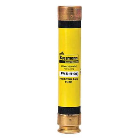 Eaton Bussmann Solar Fuse, PVS-R Series, 60A, Fast-Acting, 600V AC, Cylindrical PVS-R-60