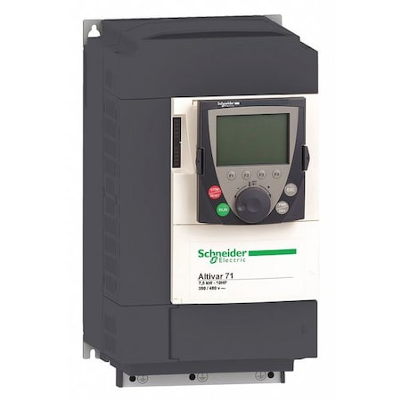 Schneider Electric Variable Frequency Drive, 10 HP, 400-480V ATV71HU75N4