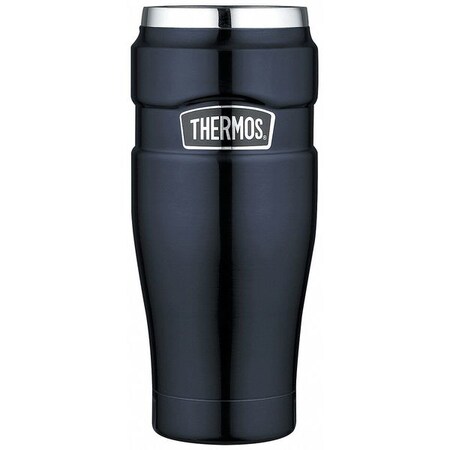 Thermos Vacuum Tumbler, 16 oz, Blue SK1005MBTRI4