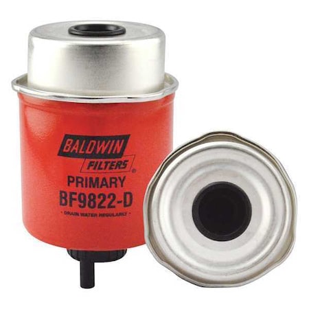 Baldwin Filters Fuel/Water Coalescer, 5-9/32 x 3-7/32 In BF9822-D