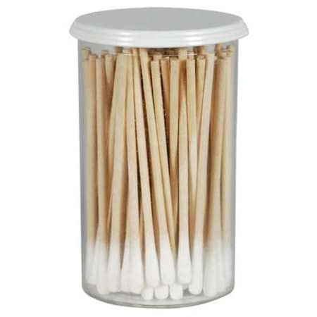 Honeywell Cotton Tip Swab, Cotton, 3 in L, 100 Applicators 12803VI