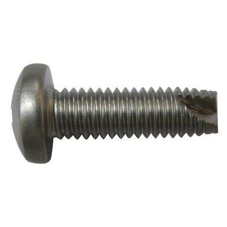 Zoro Select #10-32 x 5/8 in Phillips Pan Machine Screw, Plain 410 Stainless Steel, 100 PK U27110.019.0063