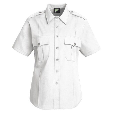 Horace Small Women's Tactical Shirt, 35% Cotton, 65% Polyester, Button Front, 2 Pocket(s), White, 2XL HS1270 SS XXL