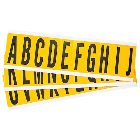 Brady LetterLabelSet, 2-1/4inH, 7/8inW, PK25 1534-LTR KIT