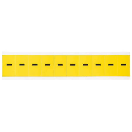 Brady PunctuationLabel, 1-1/2inH, 7/8inW, PK10 3430-DSH