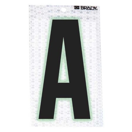 Brady LetterLabel, 2-3/8inH, 1-1/2inW, PK10 3000-A