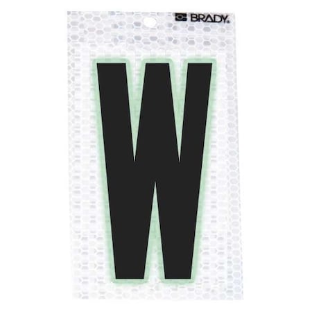 Brady LetterLabel, 2-3/8inH, 1-1/2inW, PK10 3000-W