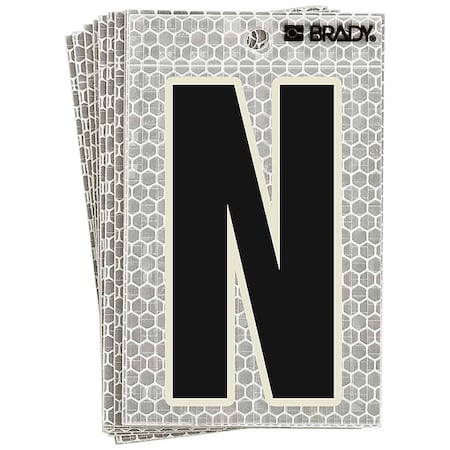 Brady LetterLabel, 6inH, 3inW, PK10 3020-N