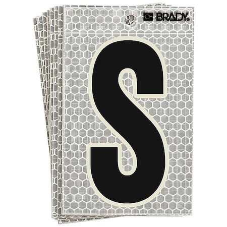 Brady LetterLabel, 6inH, 3inW, PK10 3020-S