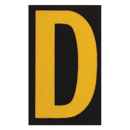 Brady LetterLabel, 2-7/8inH, 1-3/4inW, PK25 5000-D