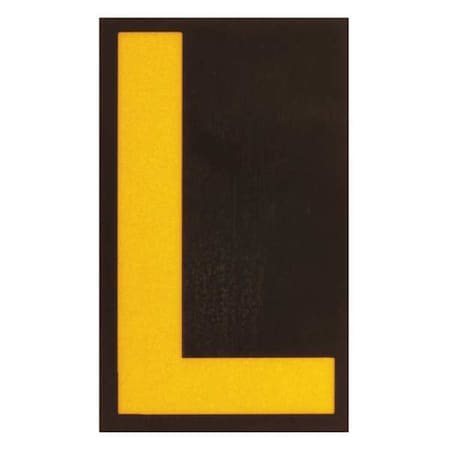 Brady LetterLabel, 2-7/8inH, 1-3/4inW, PK25 5000-L