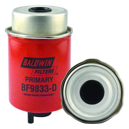 Baldwin Filters Fuel Filter, 6-1/16 x 3-7/32 x 6-1/16 In BF9833-D