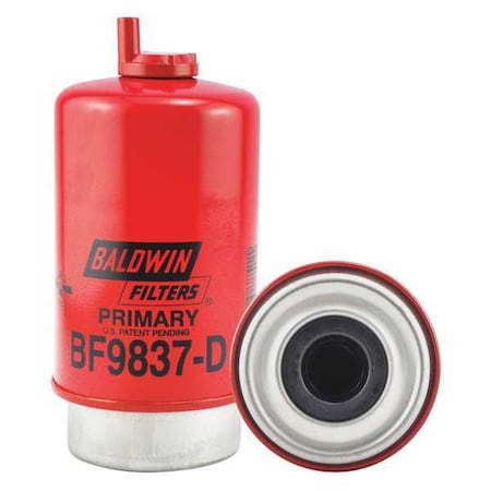 Baldwin Filters Fuel Filter, 6-25/32 x 3-9/32 x 6-25/32In BF9837-D