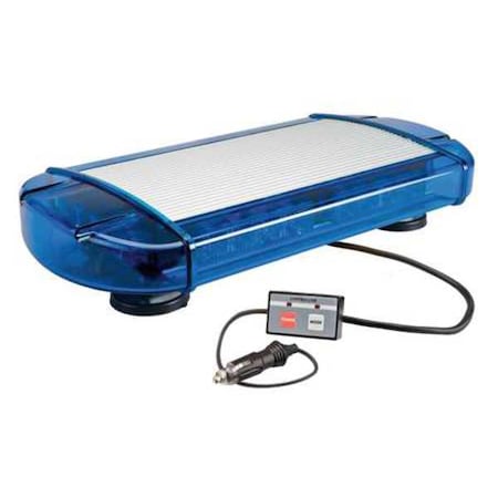 Wolo Mini Light Bar, 16-1/2" L, Blue 3770M-B
