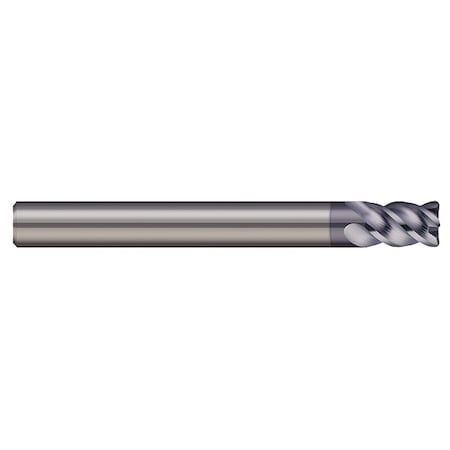 Micro 100 Carb End Mill, 4.00mm, 4FL, CC, AlTiN Coat HMCM-0402-4X