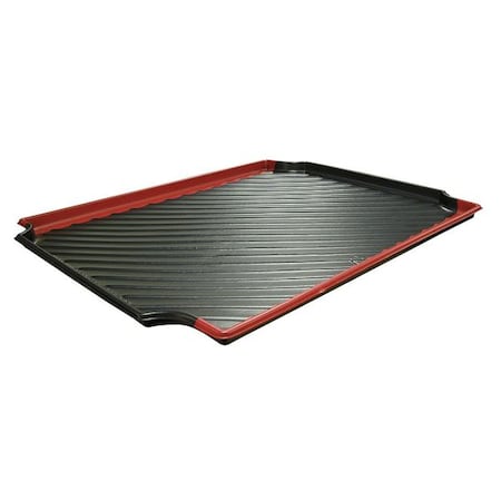 Structural Plastics Containment Tray, Black w/Red Stripe CTR300124