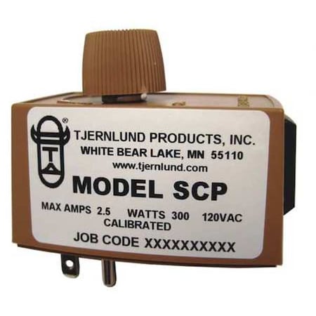 Tjernlund Products Speed Control, Plug In, 115v, 3 Amp SCP