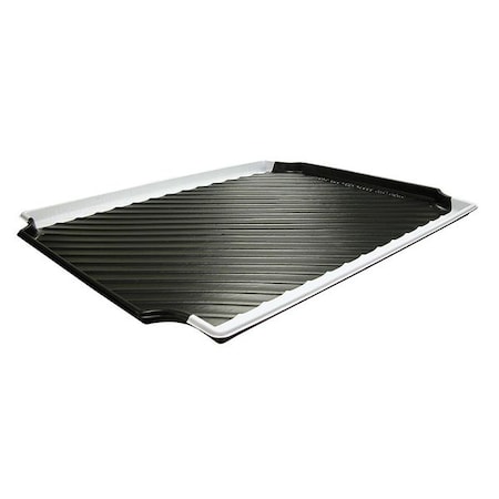 Structural Plastics Containment Tray, Black w/White Stripe CTW300124