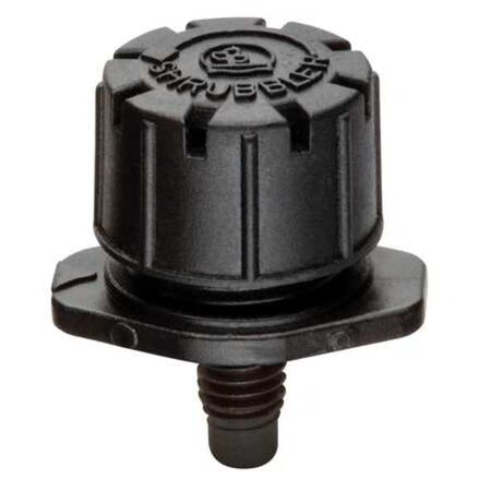 Rain Bird 360 Deg Micro Bubbler, Black, Plastic, PK2 MBUB-F/2S