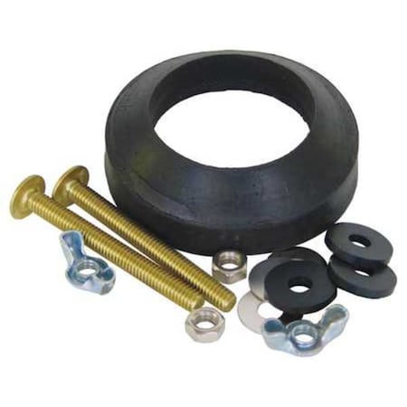 Kissler Tank to Bowl Kit, Brass and Rubber, Gerber 68-7582