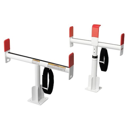 Weather Guard Service Body Rack, White, Alum, 24-1/2 In 1425-3