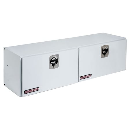Weather Guard Truck Box, Topside, Steel, 64-1/4"W, White, 10.8 cu. ft. 265-3-02