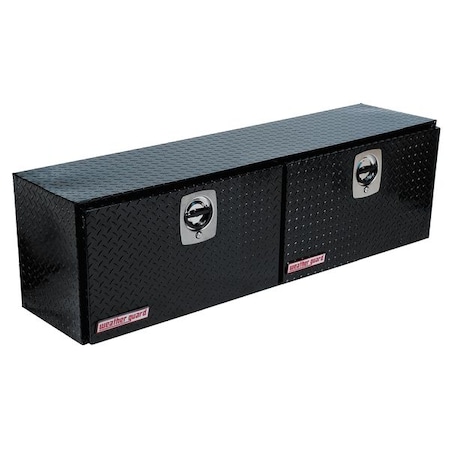 Weather Guard Truck Box, Topside, Aluminum, 64-1/4"W, Black, 7.9 cu. ft. 364-5-02