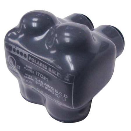 Polaris Insulated Multitap Connector, 1.62 In. L, Head Style: Hex ITG-1B