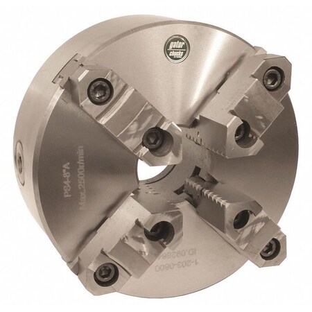 Gator Chucks Machine Chuck, Scroll, 6.25, Adaptor Req 1-203-0600