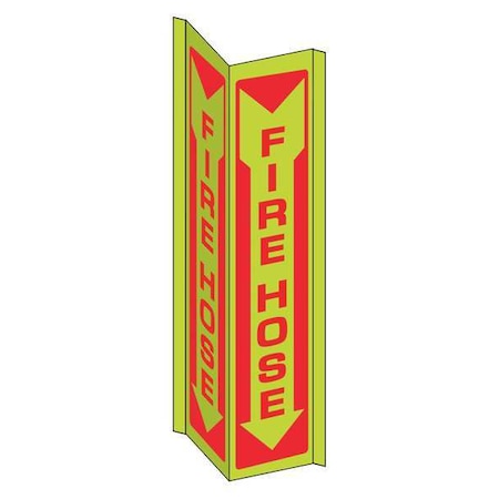 Brady Fire Alarm Sign, 18 in Height, 7 1/2 in Width, Plastic, Square, English 50784