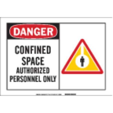 Brady Danger Sign, 10X14", R and BK/WHT, ENG, 26591 26591