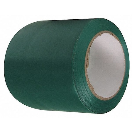 Condor Floor Marking Tape, vinyl, No Legend, Green, 3 in W., 4 mil Thickness 58252