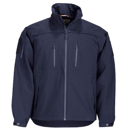 5.11 Tactical Jacket, 4% Spandex, 96% Polyester, Navy, XL 48112ABR-724-XL
