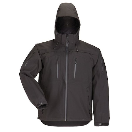 5.11 Tactical Jacket, 4% Spandex, 96% Polyester, Black, S 48112ABR-019-S