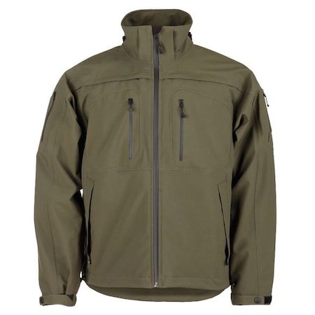 5.11 Tactical Jacket, 4% Spandex, 96% Polyester, Moss Green, XS 48112ABR-191-XS
