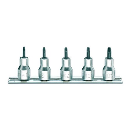 Beta Socket Set for Tampr Resstnt Torx, 5 pcs. 009200378