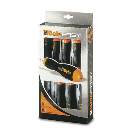 Beta Screwdriver Set, 5 pcs. #1, #2; 0.5x3mm, 0.8x4mm, 1.0x5.5mm 012030003