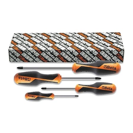 Beta Screwdriver Set, 1262/S4, 4 pcs. #0, #1, #2, #3 012620304