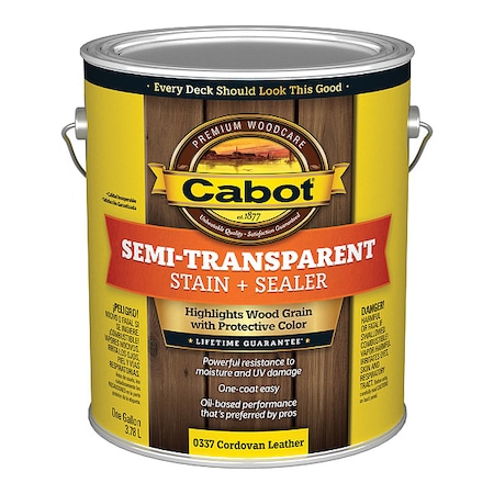 Cabot Semi-Transparent Stain + Sealer 140.0000337.007