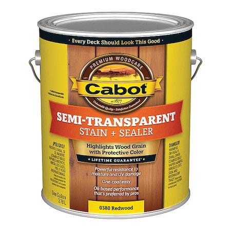 Cabot Semi-Transparent Stain + Sealer 140.0000380.007