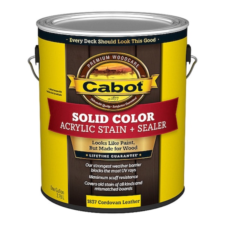 Cabot Solid Color Acrylic Stain + Sealer 140.0001837.007