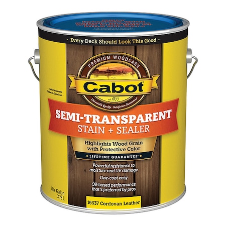 Cabot Semi-Transparent Stain + Sealer Low VOC 140.0016337.007