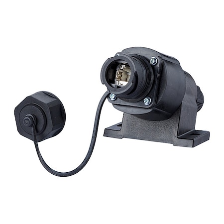 Metz Connect Wall Outler Field Jack"sert, Black 1401810012KE