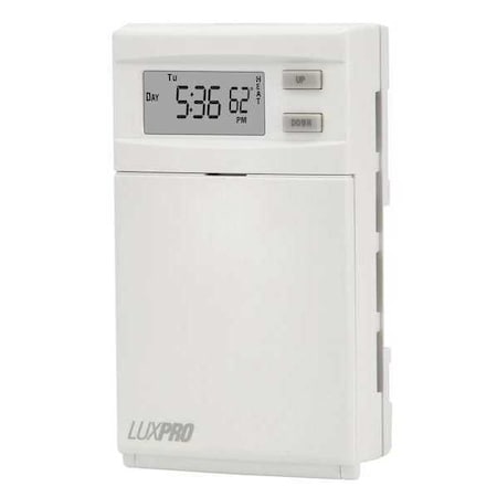 Lux Programmable Line Voltage Thermostat, 120/240VAC PSPLV512