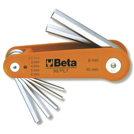 Beta Metric L Shape Offset Hex Key, 2.5mm, 3mm, 4mm, 5mm, 6mm, 8mm, 10mm Tip Size 000960368