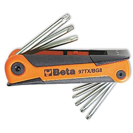 Beta Torx(R) Flat Offset Star Key, T9, T10, T15, T20, T25, T27, T30, T40 Tip Size 000970368