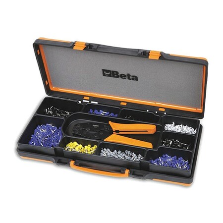 Beta Crimping Plier w/Assortment, 450 pcs. 016060100